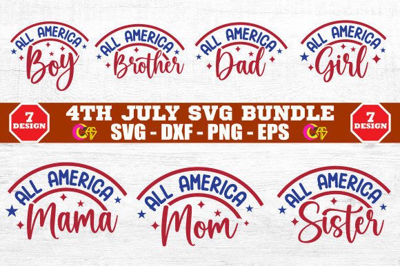 4th July SVG Design Bundle for Crafts and Graphics