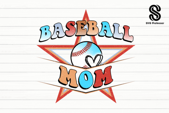 Baseball Mom Sublimation PNG: A Graphic Design Asset for Crafts and Themed Projects