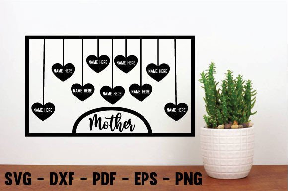 Best Mom Laser Cut File, Metal Wall Art Graphics and Crafts