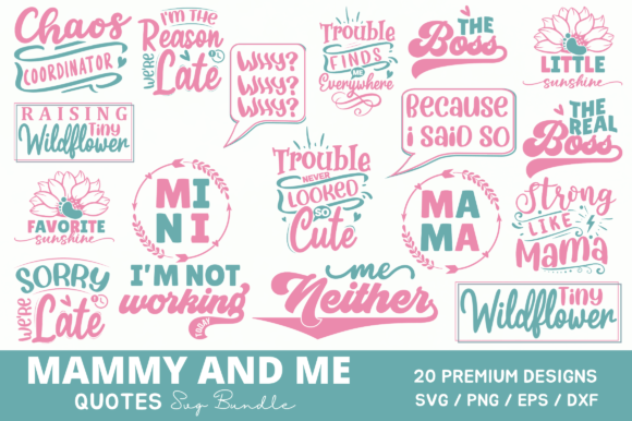 Mammy and Me Svg Bundle: A Versatile Graphics Asset for Crafts and Creative Projects