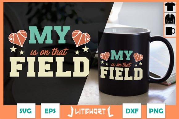 My Heart Is on That Field Basketball Mom: A Powerful Graphic Design Asset for Crafts & Branding