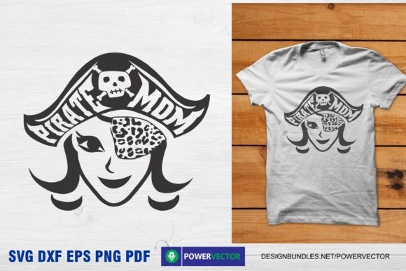 Pirate Mom with Leopard Eye Patch Vector Review