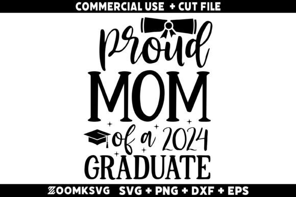 Proud Mom of a 2024 Graduate Graphics for Crafting Memorable Blog and Content Assets
