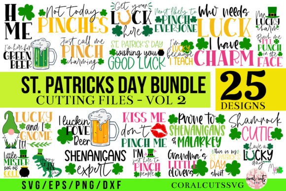 St Patricks Day SVG Bundle for Crafts and Graphics Projects