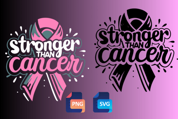 Stronger Than Breast Cancer SVG PNG Graphics and Crafts Review