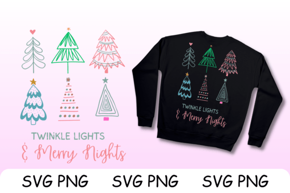 Twinkle Lights Christmas Nights SVG PNG Graphics and Crafts Review